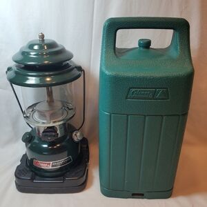 Coleman Vtg Model 288A Adjustable 2 Mantle Dual Fuel Lantern W/Hard Case